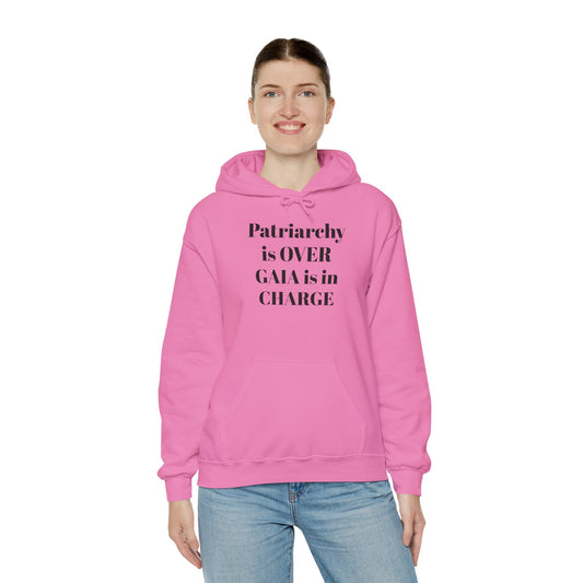 Patriarchy is Over, Gaia is in Charge Empowering Feminist Hoodie, Comfortable Unisex Sweatshirt for Activists, Perfect for Everyday Wear, Gift Idea for Her, Trendy Casual Apparel